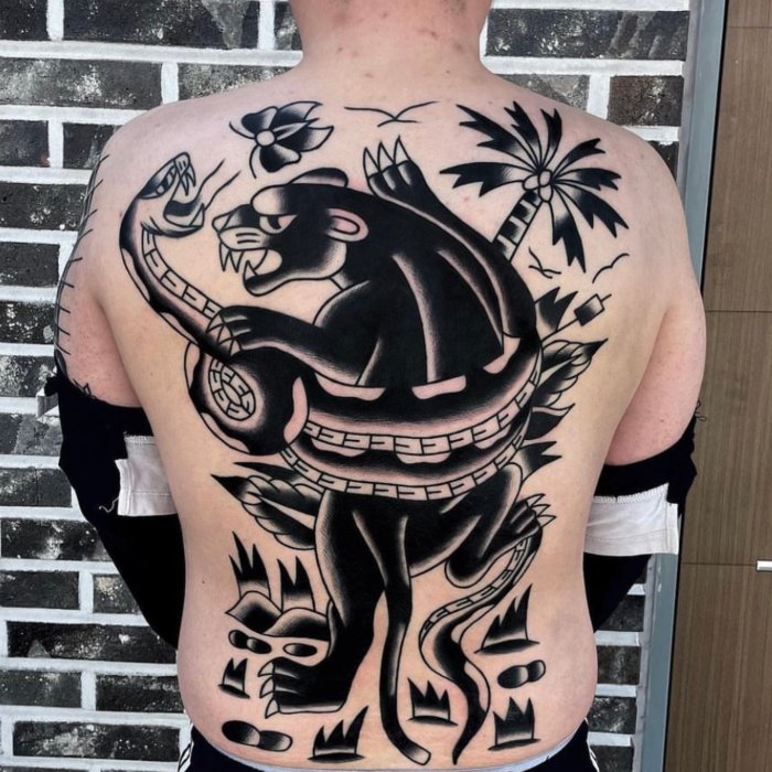 Joozy snake Tiger Tattoo.