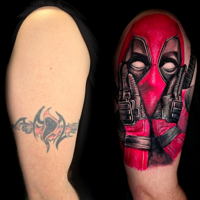 Alex Natochi cover Death Pool Tattoo