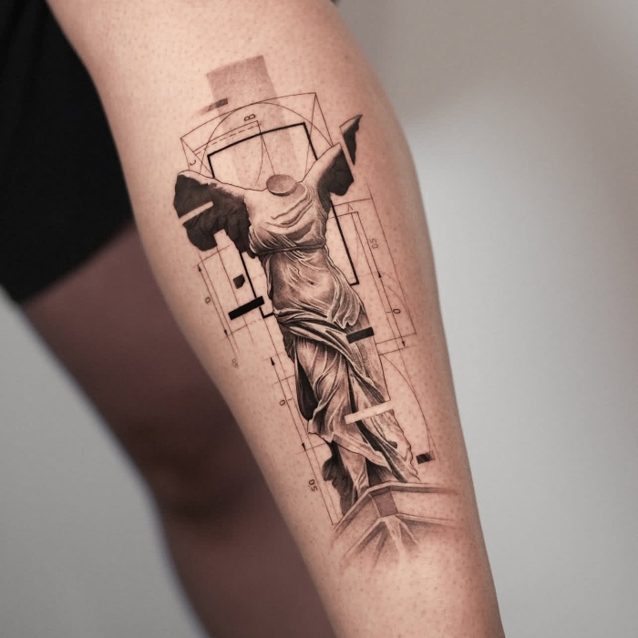 Clay Tattoos • Evoking Ancient Worlds Through Art Amanda Claytattoo Interview statue tattoo