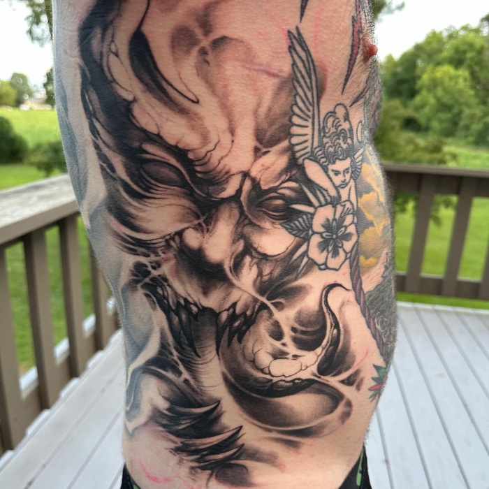 Carl Grace black and grey sleeve