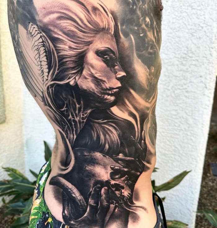 Carl Grace black and grey tattoo