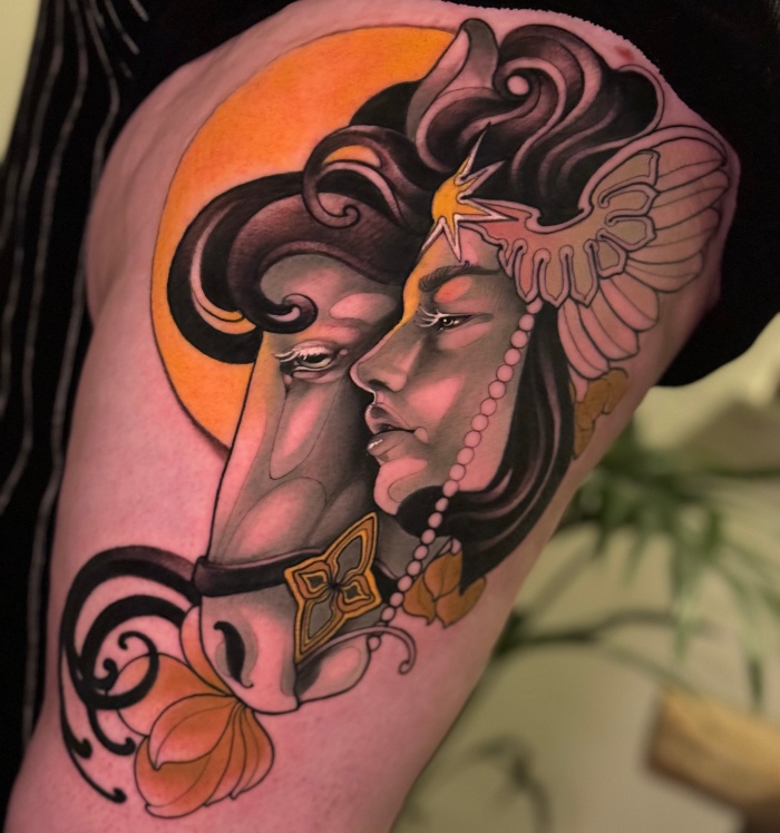 Fiori Lorett Interview horse tattoo