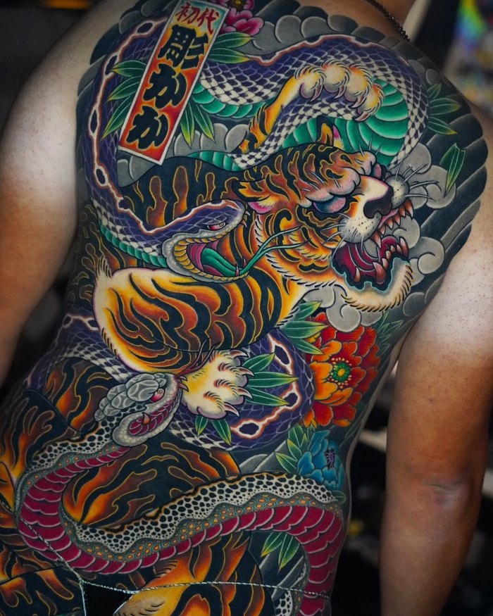 Horikaka Interview Tiger tattoo