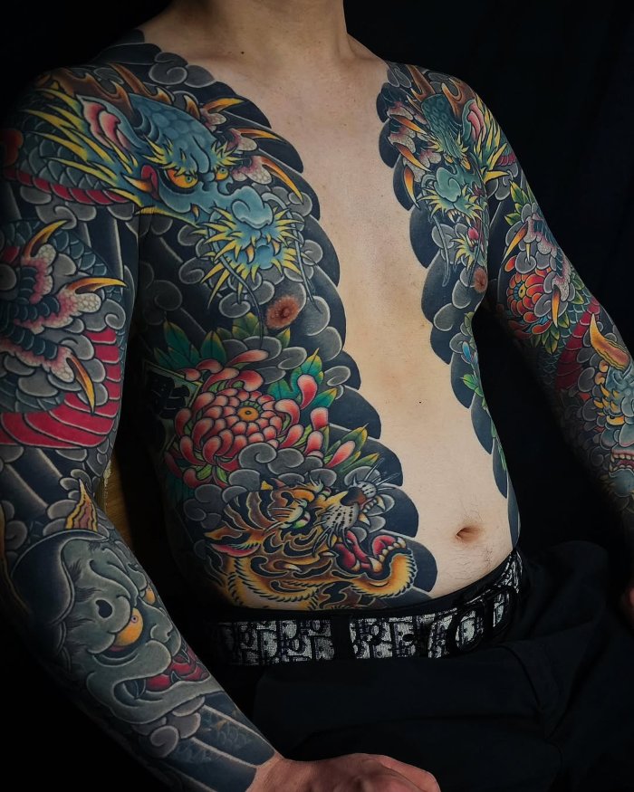 Horikaka arm tattoo
