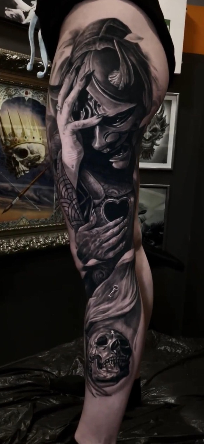 Kris King interview full leg tattoo