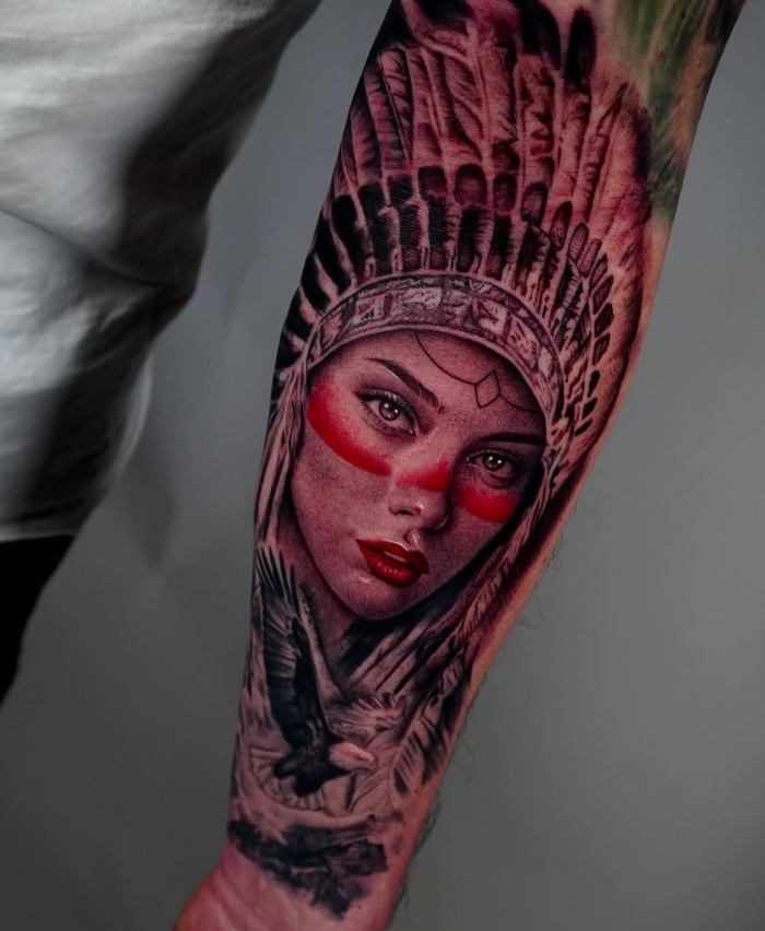 Omar Kamal Interview American Indians woman tattoo