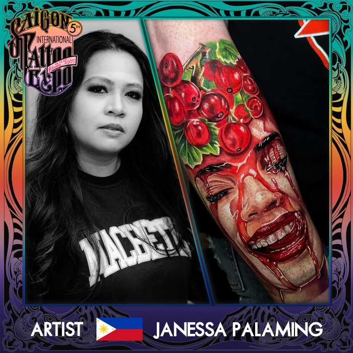 Saigon Tattoo Expo 2025 ProTeam Janessa Palaming