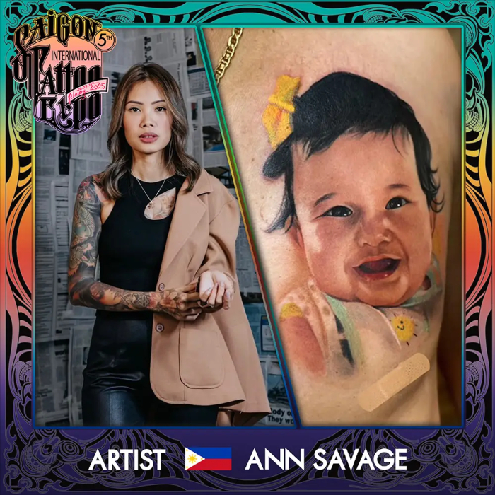 Saigon Tattoo Expo 2025 Proteam Ann Savage