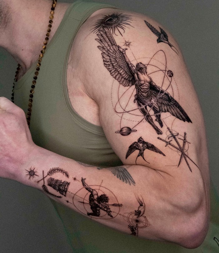 Younggi Jo Interview angel tattoo