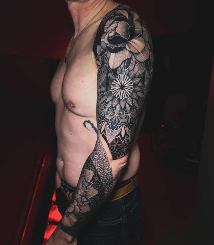 Alyson Dacher Interview oramental arm tattoo