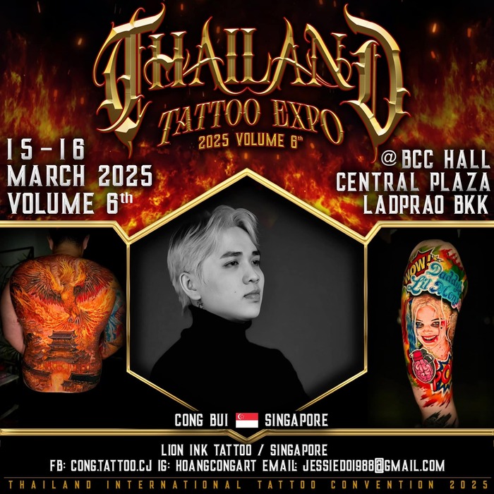 Thailand Tattoo Expo #6 Thailand Tattoo Expo 2025 Proteam Cong Bui