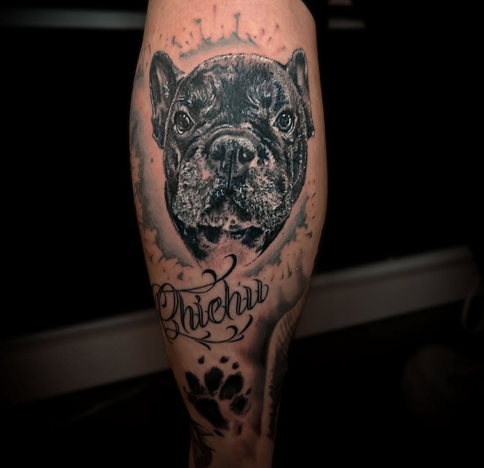 Gustavo Interview Dog tattoo