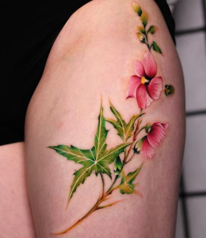 Ken Interview Flower tattoo