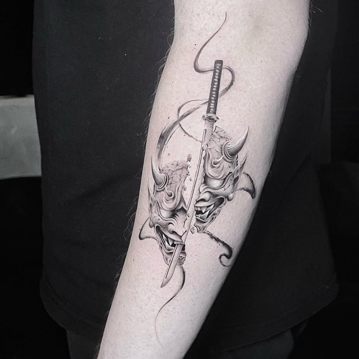 Ken Interview Oni tattoo