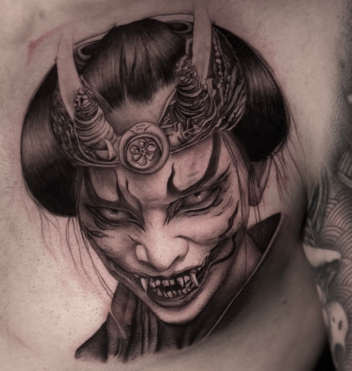Maria Interview oni tattoo