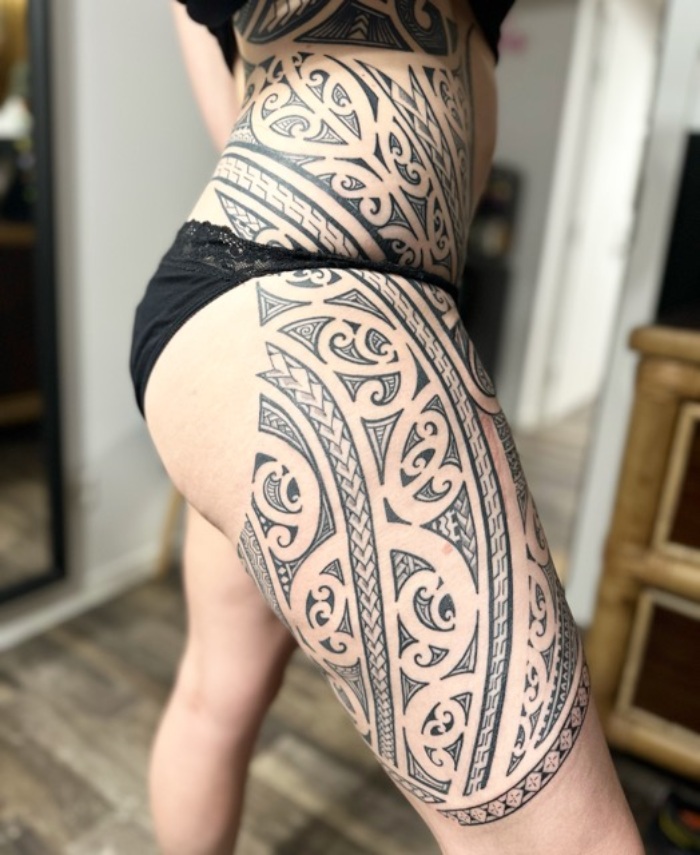 Rob Medina Interview half leg tattoo