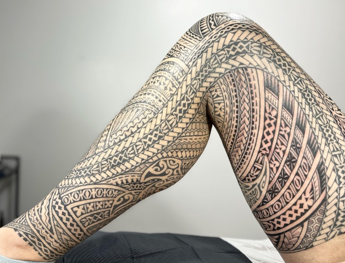 Rob Medina Interview leg tattoo