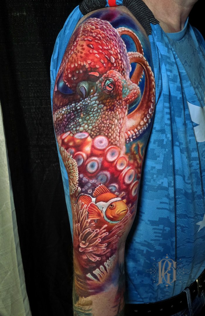 Roman Grazhdantsev Interview Octopus tattoo