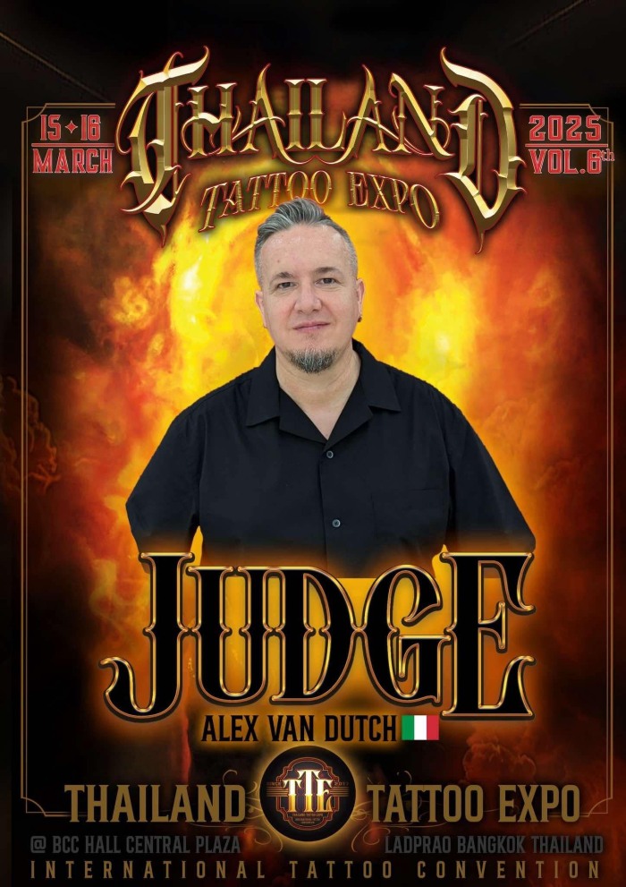 Thailand Tattoo Expo #6 Thailand Tattoo Expo 2025 Proteam Alex Van