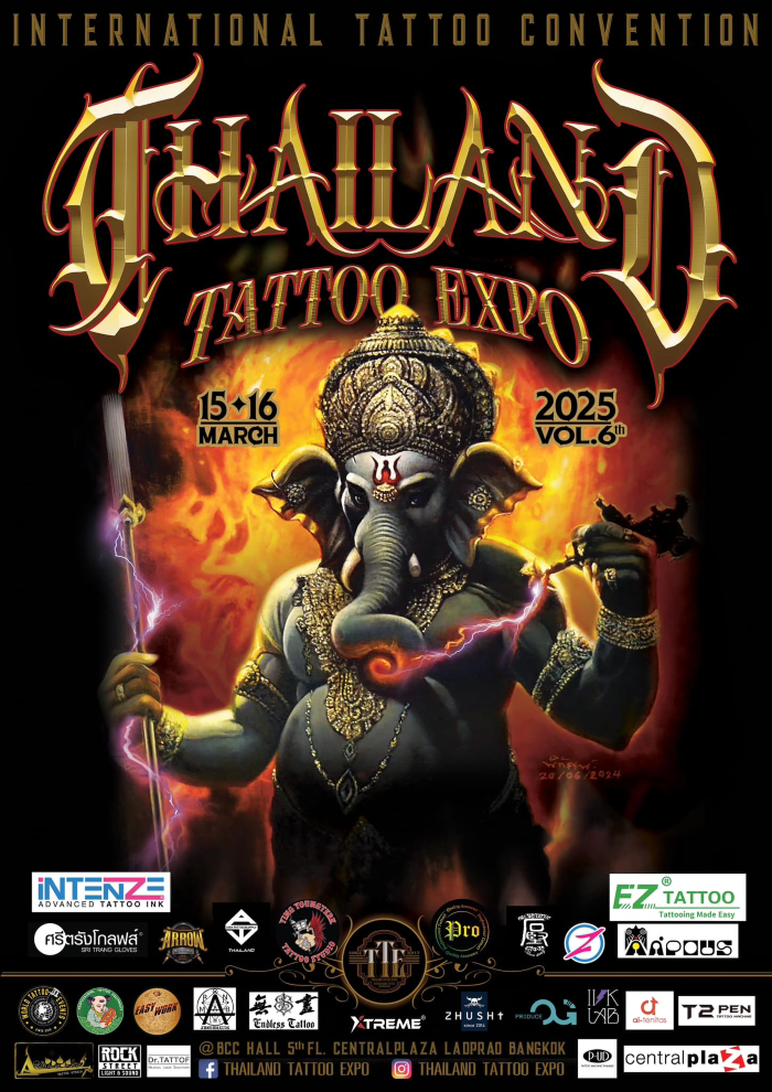Thailand Tattoo Expo 2025 poster