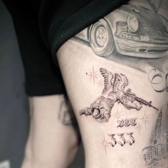 Wang Jun Interview angle tattoo