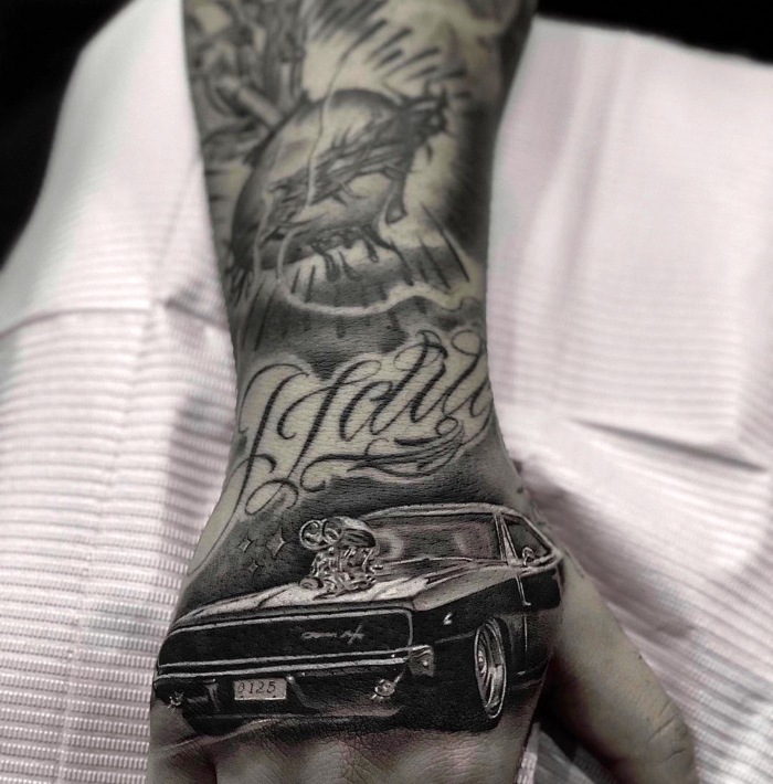 Wang Jun Interview black & grey tattoo