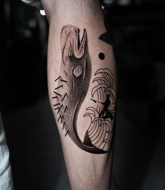 Ahrip • Blackwork Inspired by Surrealism 11 April 2025