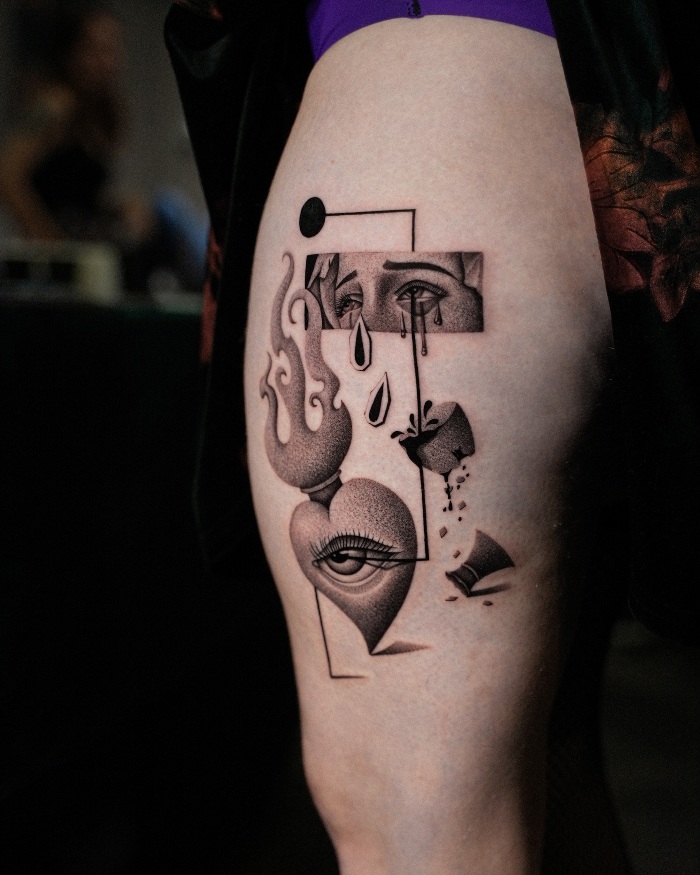 Ahrip • Blackwork Inspired by Surrealism 11 April 2025