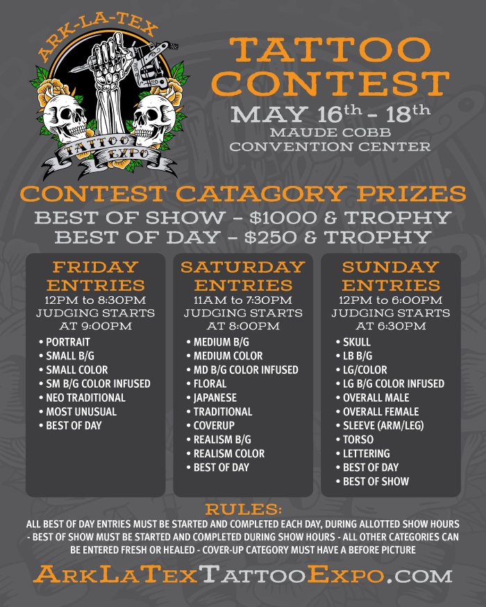 Ark-La-Tex Tattoo and Art Expo 2025 CONTEST