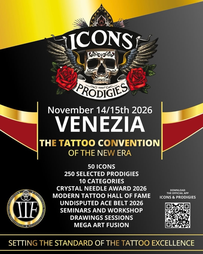 Icons & Prodigies Tattoo Convention Venice (2026) 14 November 2026