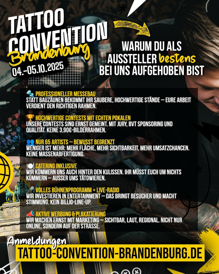 Brandenburg Tattoo Convention Brandenburg Tattoo Convention 4 October 2025