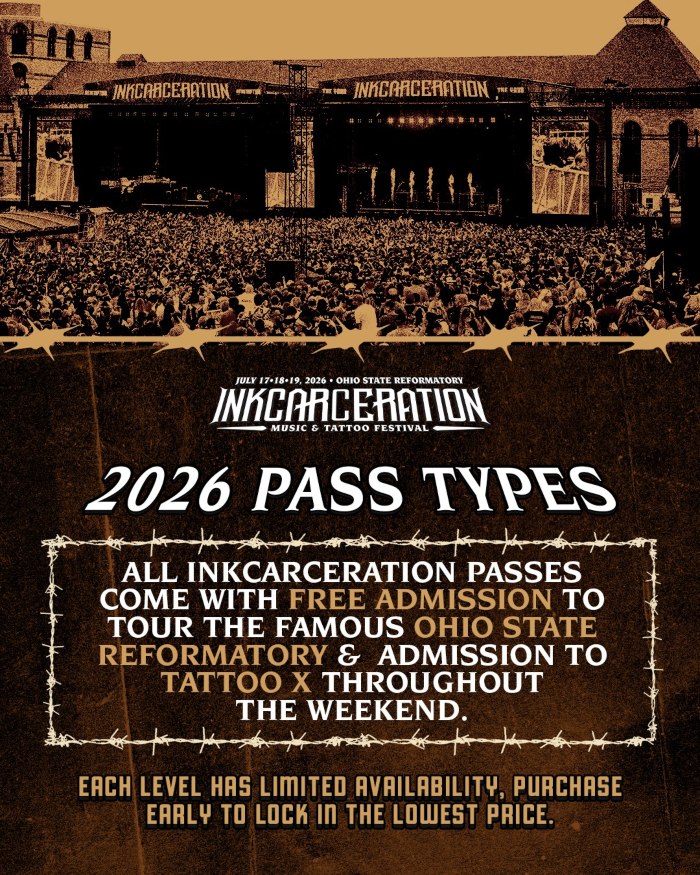 Inkcarceration Festival (2026) 18 July 2026