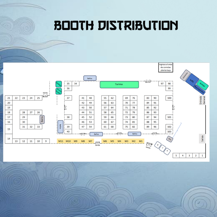 Paradise Tattoo Convention 2025 Floorplan