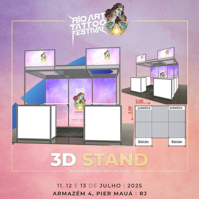 Rio Art Tattoo Festival 2025 booth
