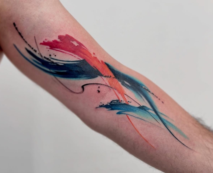 Abdullah Çelik • Crafting Stories on Skin with Abstract and Watercolor Ink 27 August 2025