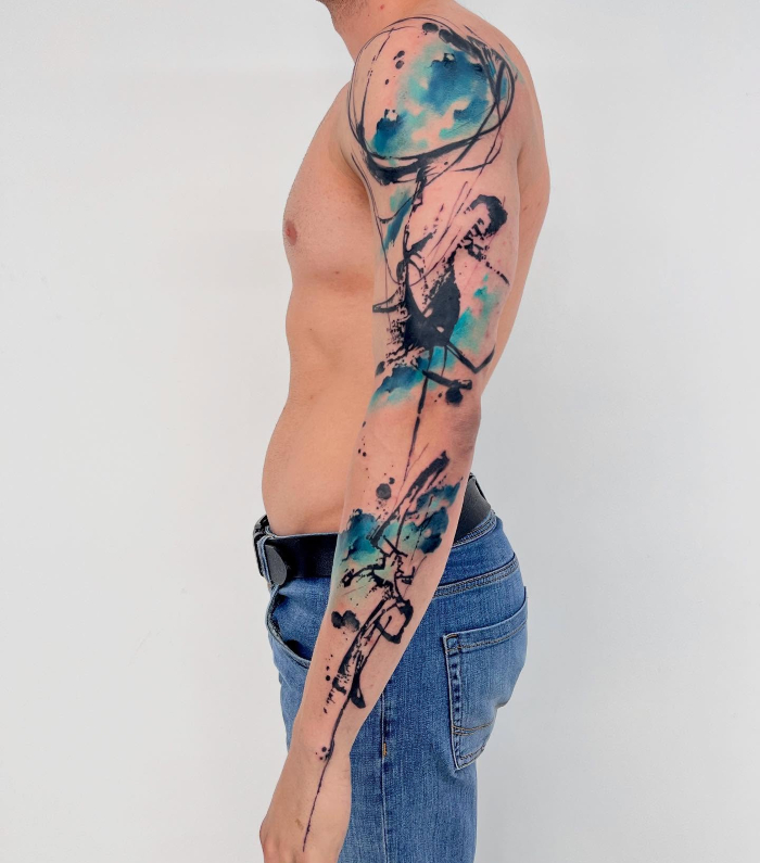 Abdullah Çelik • Crafting Stories on Skin with Abstract and Watercolor Ink 27 August 2025