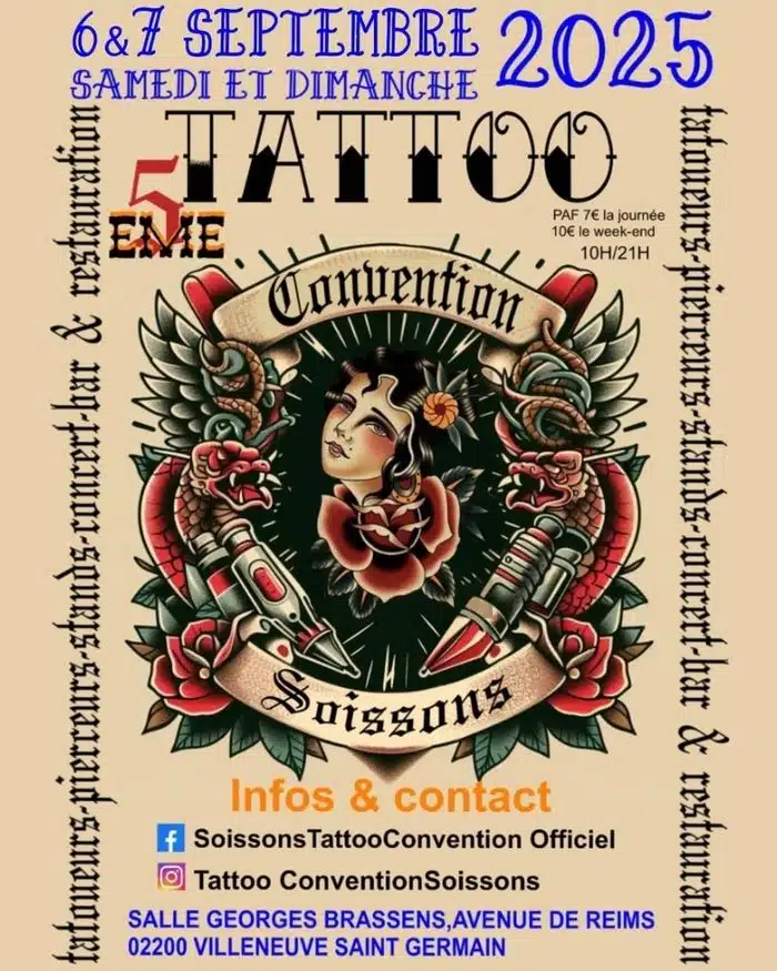 Soissons Tattoo Convention #5 Soissons Tattoo Convention #5 5 September 2025