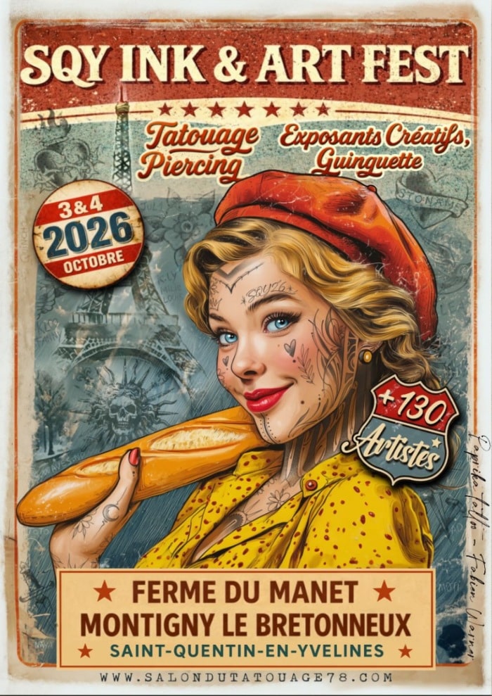 Salon Du Tatouage De Saint Quentin En Yvelines (2026) 3 October 2026