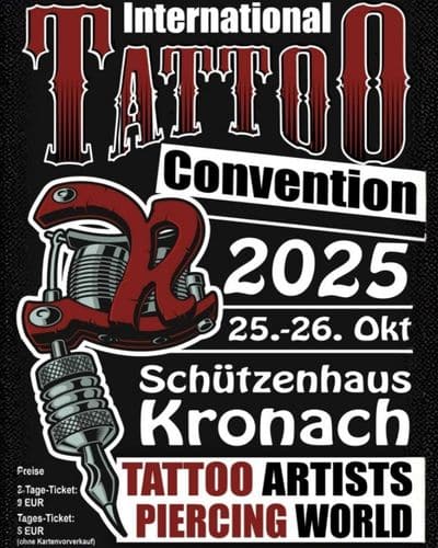 Kronacher Tattoo Convention 25 October 2025