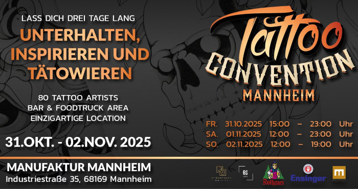 Mannheim Tattoo Convention Mannheim Tattoo Convention 31 October 2025