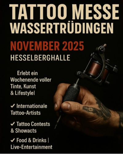 Tattoo Messe Wassertrüdingen 29 November 2025