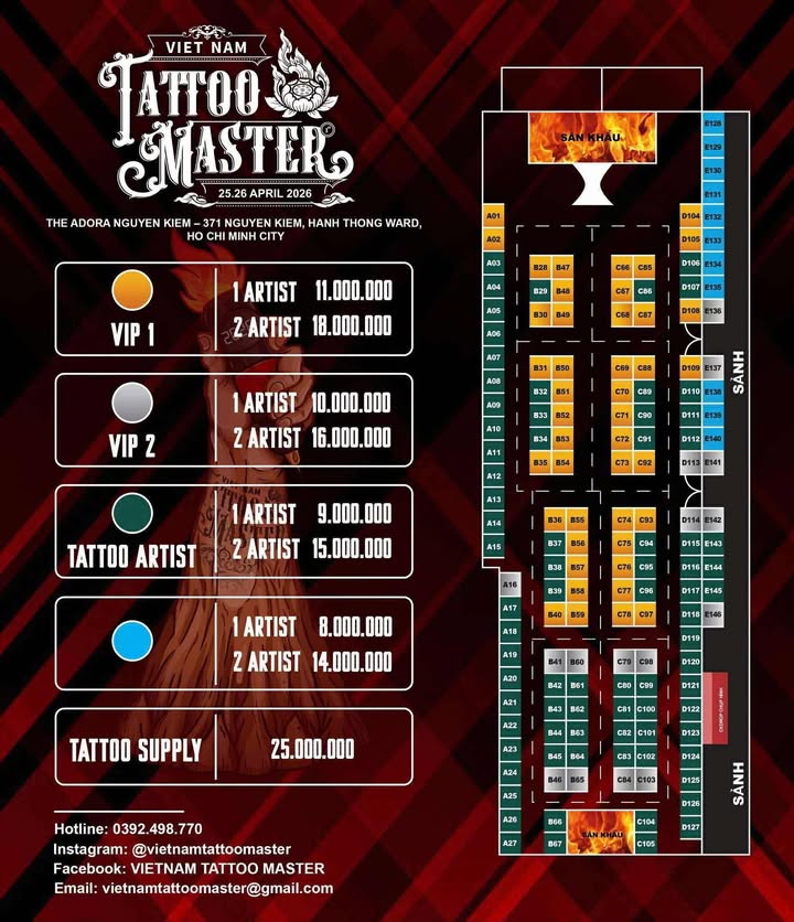 VietNam Tattoo Masters (2026) 25 April 2026