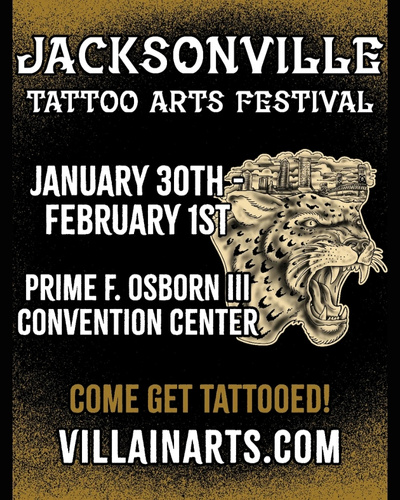 Jacksonville Tattoo Arts Festival #3 30 January 2026
