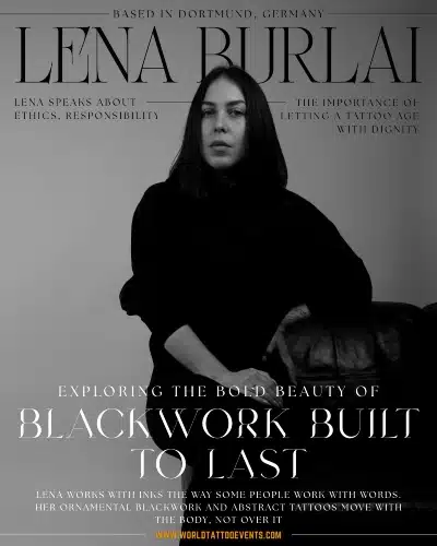 Lena Burlai • Exploring the Bold Beauty of Blackwork Built to Last