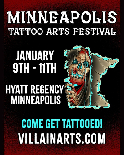 Minneapolis Tattoo Arts Festival #17 9 January 2026