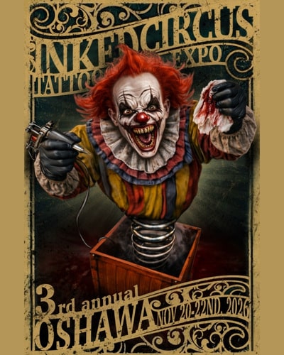 Inked Circus Tattoo Expo 2026 - Oshawa #3 20 November 2026