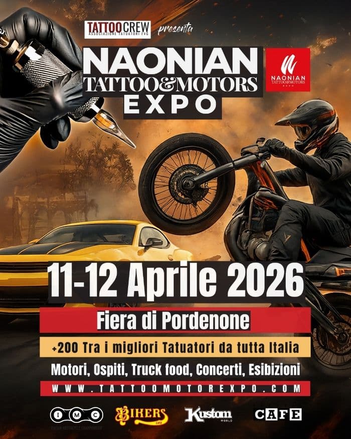 Naonian Tattoo & Motors Expo (2026) 11 April 2026