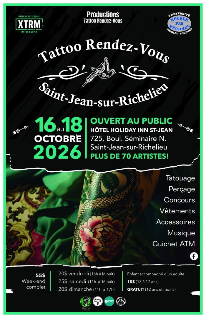 Tattoo Rendez-Vous Saint-Jean-Sur-Richelieu 2026 Tattoo Rendez-Vous Saint-Jean-Sur-Richelieu 2026 16 October 2026