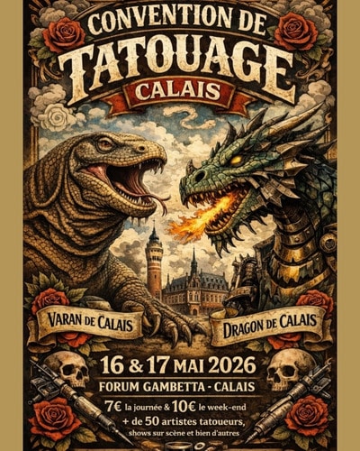 Calais Tattoo Convention #3 16 May 2026