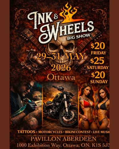 Ink & Wheels Big Show Ottawa 29 May 2026